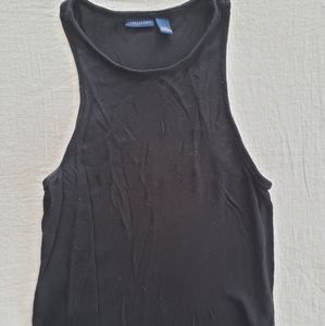 Aeropostale Black Ribbed Tank Top
